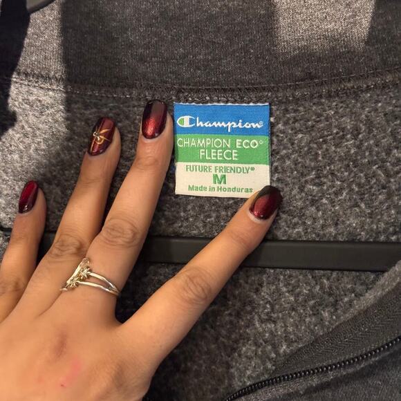 University of Maryland Terrapins Quarter-Zip Sweatshirt - Gray Pullover - Picture 5 of 6